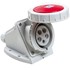 Afbeelding van 3x16A rode CEE contactdoos