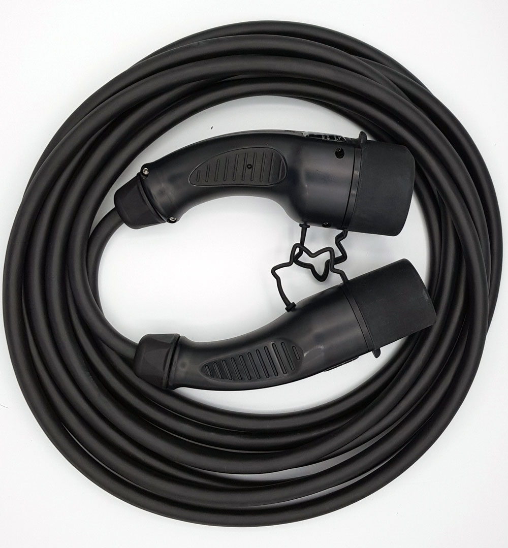 EV Charging cable Type 2 (16Ax3) 11kW - 5m lenght - Everything necessary  for EV charging - Hardware and Software!