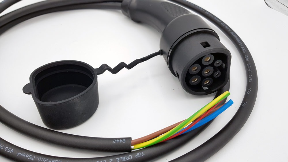 Câble de charge extrémité ouverte, monophasée 32A - 7.4kW