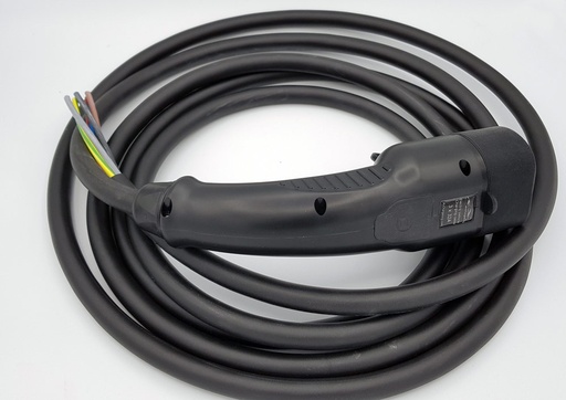 Câble de charge Tesla extrémité ouverte, triphasé 32A - 22kW