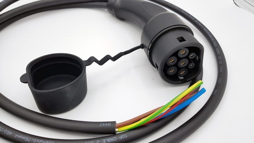 Câble de charge extrémité ouverte, monophasée 32A - 7.4kW