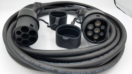 Type 2 charging cable, single phase 32A - 7.4kW